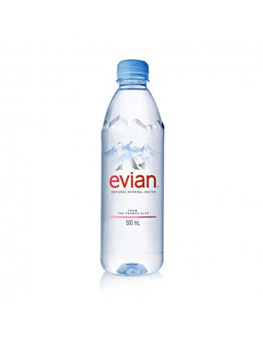 Evian Natural Mineral Water Bottle 24 X 500ml