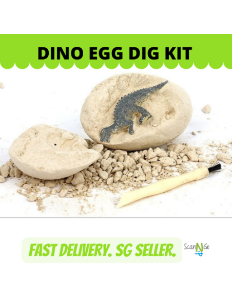 12 pcs DINO EGG Dinosaur Fossils Archaeological Science STEM Educational Toy Kit