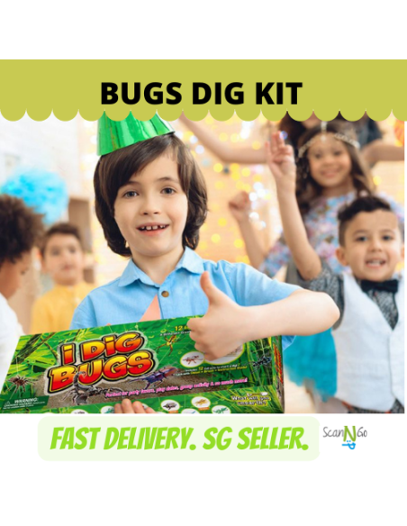 12 pcs BUGS Dinosaur Fossils Archaeological Science STEM Educational Toy Kit