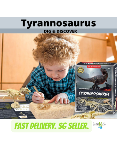 Dinosaur Fossils TYRANNOSAURUS Archaeological Science STEM Educational Toys Digging Kit Jurassic