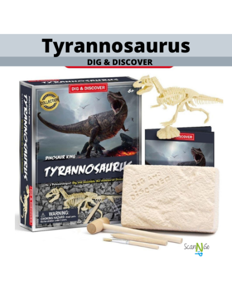 Dinosaur Fossils TYRANNOSAURUS Archaeological Science STEM Educational Toys Digging Kit Jurassic