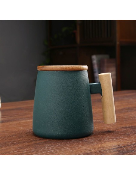 Nordic Inspired Design TEA CUP Mug with Strainer High Heat Resistant Ceramic Coffee Hot Chocolate Cup