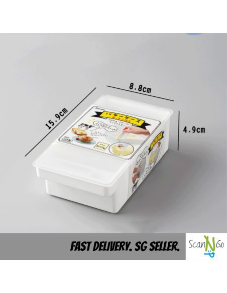 Japanese Butter Cutting Storage Box With Lid Cheese Container Fresh-Keeping Box