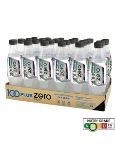 100 Plus Isotonic Zero Sugar Bottle 500ml X 24