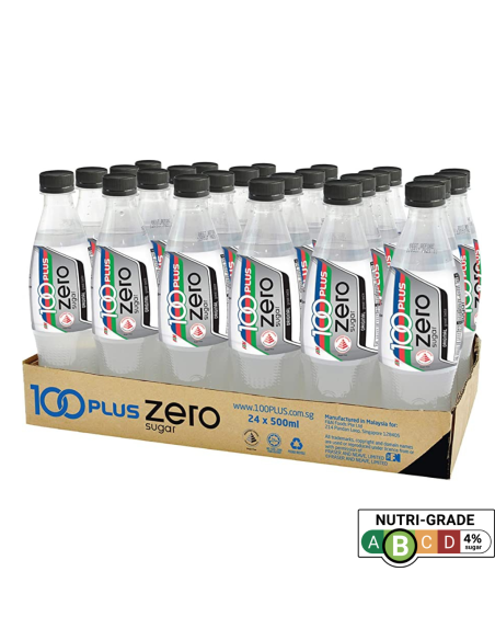 100 Plus Isotonic Zero Sugar Bottle 500ml X 24