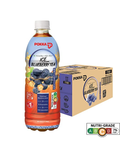 Pokka Ice Blueberry Tea Bottle 24 X 500ml