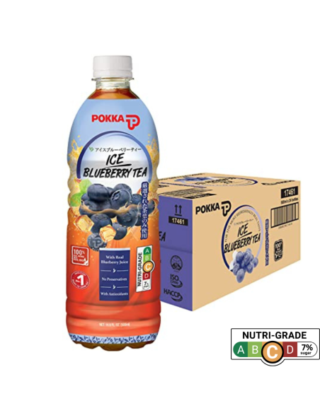 Pokka Ice Blueberry Tea Bottle 24 X 500ml
