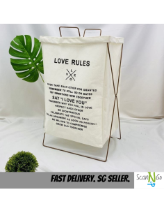 Foldable LAUNDRY BASKET Minimalistic Style Waterproof...