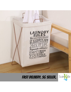 Foldable LAUNDRY BASKET Minimalistic Style Waterproof...