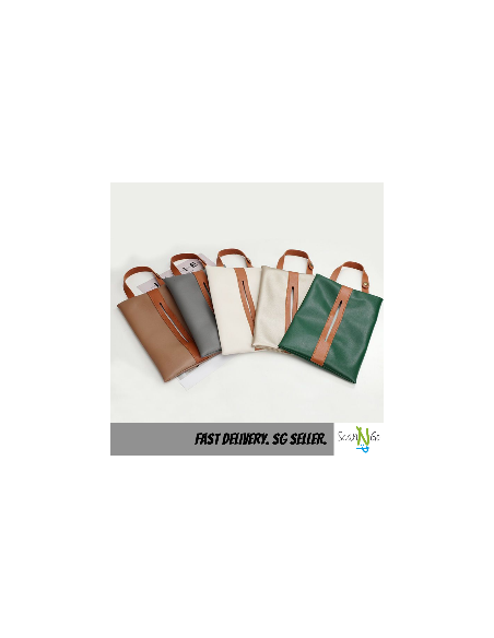 PU LEATHER CAR TISSUE BOX Napkin Facial Tissue Holder Easy Sling Hanging Type Nordic Design Minimalist Sleek