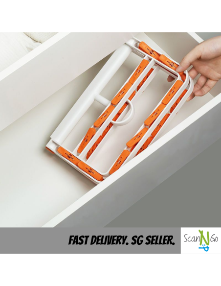 Foldable CLOTH HANGAR Clothespin 24 Clips Pegs Laundry Solution Drying Rack Hanging Socks Frame