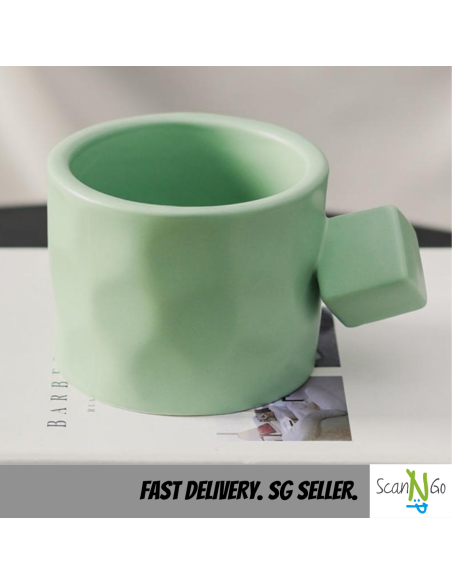 Nordic Coffee Mug Ceramic Multi Color Minimalistic Design Modern Tea Cup Breakfast Milk Matte Surface