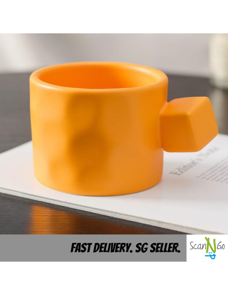 Nordic Coffee Mug Ceramic Multi Color Minimalistic Design Modern Tea Cup Breakfast Milk Matte Surface