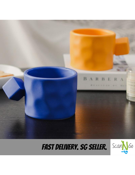 Nordic Coffee Mug Ceramic Multi Color Minimalistic Design Modern Tea Cup Breakfast Milk Matte Surface