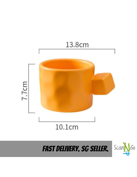 Nordic Coffee Mug Ceramic Multi Color Minimalistic Design Modern Tea Cup Breakfast Milk Matte Surface