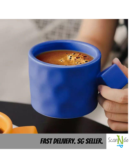 Nordic Coffee Mug Ceramic Multi Color Minimalistic Design Modern Tea Cup Breakfast Milk Matte Surface