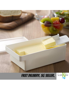 Japanese Butter Cutting Storage Box With Lid Cheese... 2