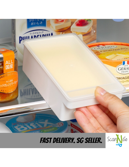 Japanese Butter Cutting Storage Box With Lid Cheese Container Fresh-Keeping Box