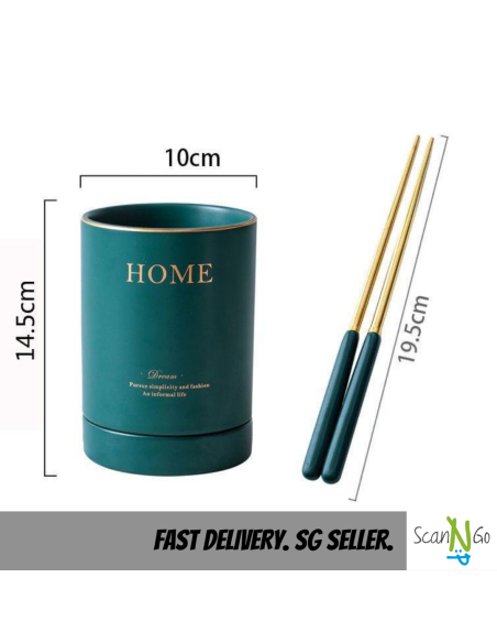 Ceramic CUTLERY HOLDER Nordic Design Minimalistic Scandinavian Black Green Home Accessories Porcelain