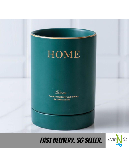 Ceramic CUTLERY HOLDER Nordic Design Minimalistic Scandinavian Black Green Home Accessories Porcelain