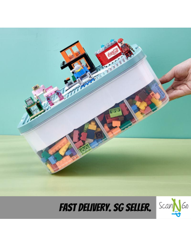 LEGO Inspired STORAGE Box 2 TIER For Toys...