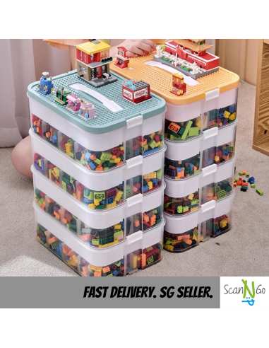 LEGO Inspired STORAGE Box 1 TIER For Toys...