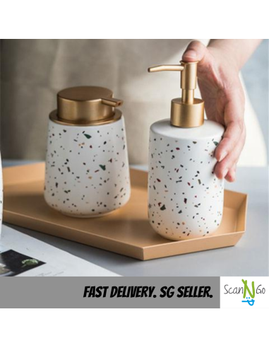 Terrazzo design BATHROOM ACCESSORIES Shampoo...