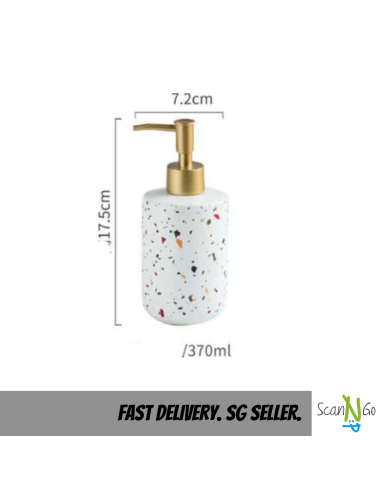 Terrazzo design BATHROOM ACCESSORIES Shampoo...