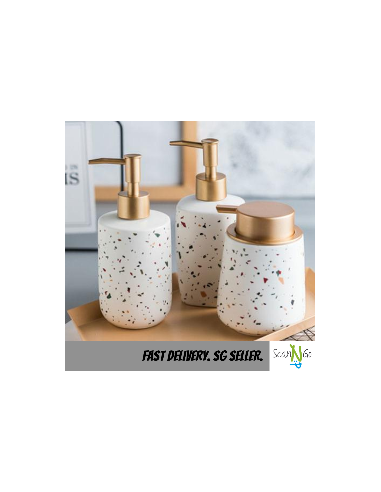 Terrazzo design BATHROOM ACCESSORIES Shampoo...
