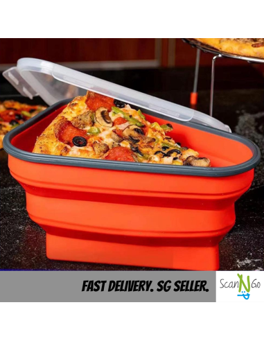 Silicone Pizza Pack Reusable Storage Container Food Safe Quality Collapsible Microwaveable Amazon Bestseller