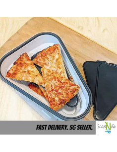 Silicone Pizza Pack Reusable Storage Container Food Safe... 2