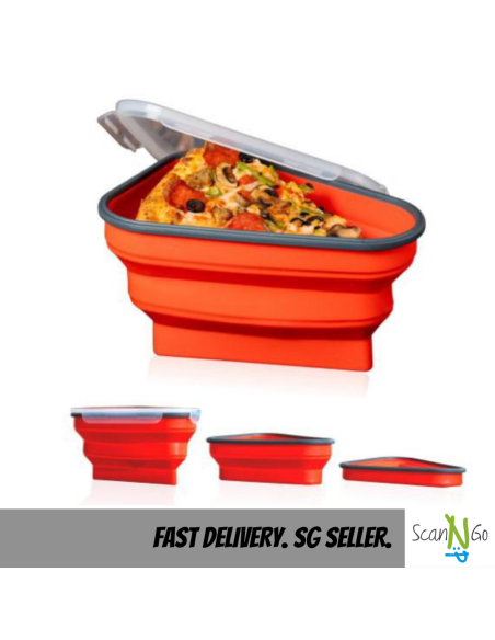 Silicone Pizza Pack Reusable Storage Container Food Safe Quality Collapsible Microwaveable Amazon Bestseller