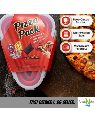 Silicone Pizza Pack Reusable Storage Container...