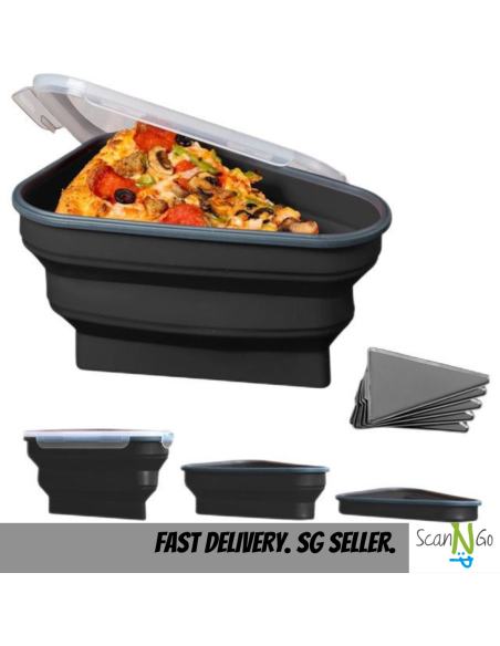 Silicone Pizza Pack Reusable Storage Container Food Safe Quality Collapsible Microwaveable Amazon Bestseller