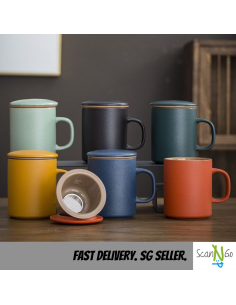 Nordic Inspired Design TEA CUP Mug with Filter High Heat... 2