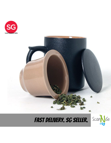 Nordic Inspired Design TEA CUP Mug with Filter...