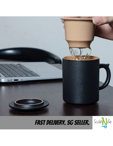 Nordic Inspired Design TEA CUP Mug with Filter...