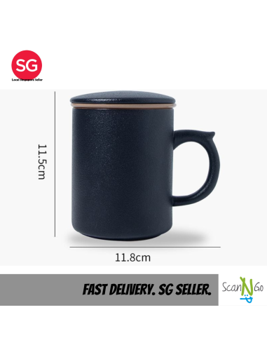 Nordic Inspired Design TEA CUP Mug with Filter...