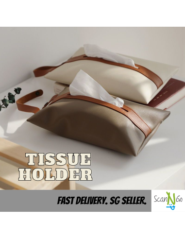 PU LEATHER CAR TISSUE BOX Napkin Facial Tissue...