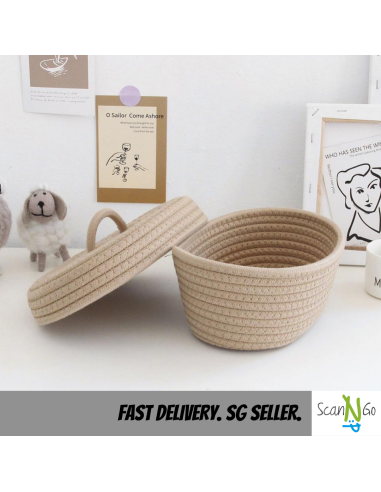 Nordic Style Woven Storage Organiser BASKET...