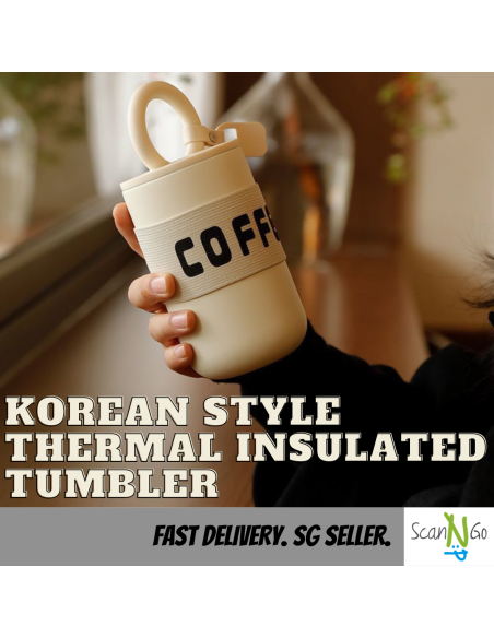 Thermal Insulated Tumbler Korean Style Water Bottle Stainless Steel COFFEE Flask Keeps Ice 304 Portable Sg Seller