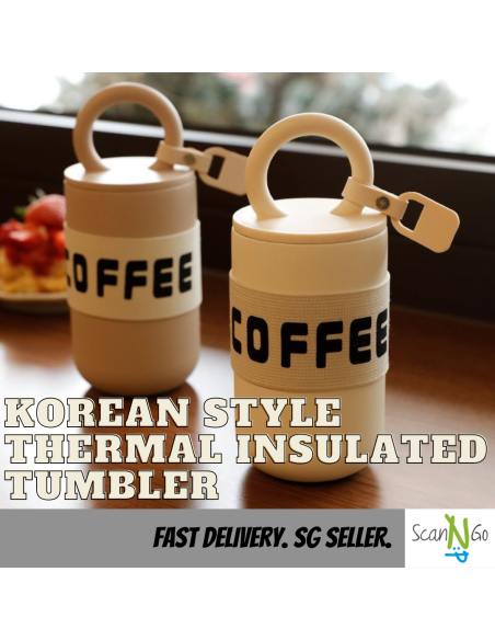 Thermal Insulated Tumbler Korean Style Water Bottle Stainless Steel COFFEE Flask Keeps Ice 304 Portable Sg Seller