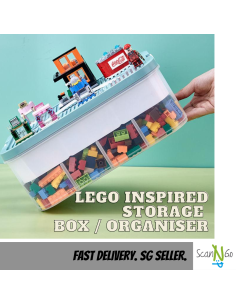 LEGO Inspired STORAGE Box 1 TIER For Toys Organiser...