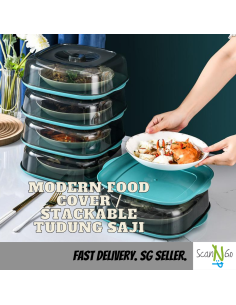 Modern Tudung Saji Bertingkat  Stackable Food Insulation...
