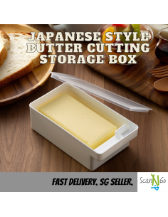 Japanese Butter Cutting Storage Box With Lid Cheese...