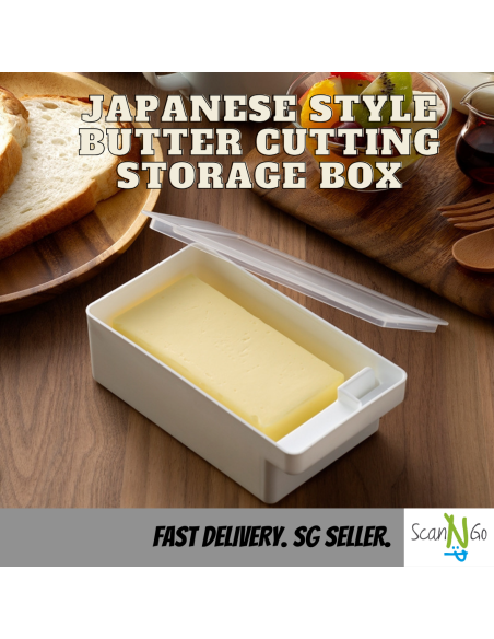 Japanese Butter Cutting Storage Box With Lid Cheese Container Fresh-Keeping Box