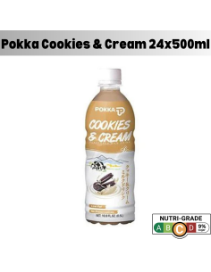 Pokka Cookies & Cream Bottle 24 X 500ml