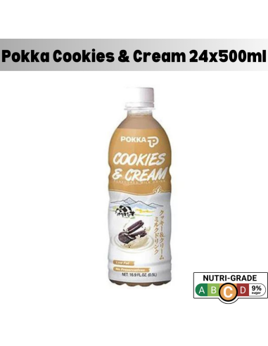 Pokka Cookies & Cream Bottle 24 X 500ml