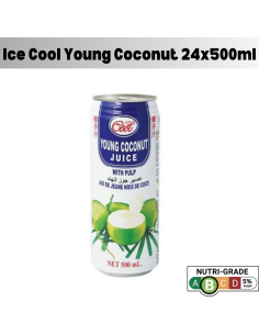 Ice Cool Young Coconut Juice With Pulp (Large) 24 cans X...