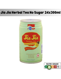 Jia Jia Herbal Tea No Sugar Added 24 cans X 300ml